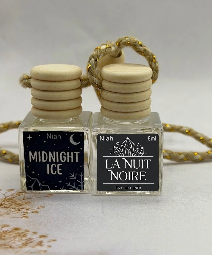 Niah Naturals Co Black Ice car air freshener — sold out locally after launch